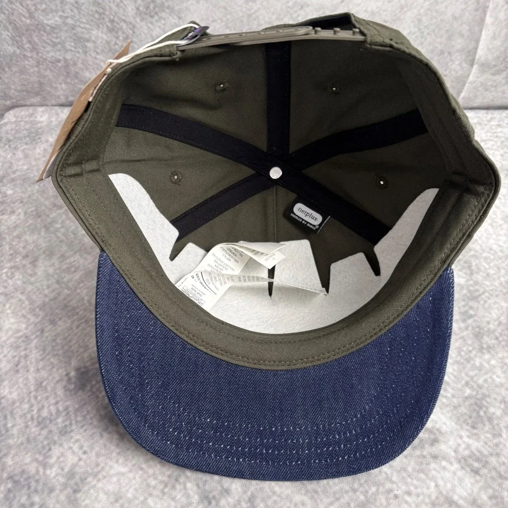 Patagonia Adult Range Flat Billed Snapback Trucker Hat in Pine Needle Green NWT‎